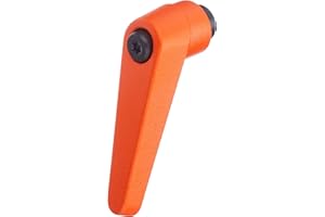 HALDER 24400.0111 Verstellbare Klemmhebel, d1=14 mm / d2=M5, Orange