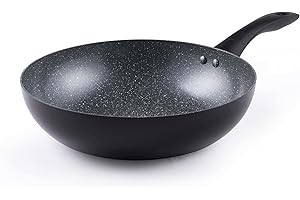 Progress Wok Induction 28cm en Aluminium, Poêle Wok Style Tefal avec Revêtement Céramique sans PFAS, Qualité Professionnelle Compatible Tous Feux, Design Premium avec Poignée Ergonomique