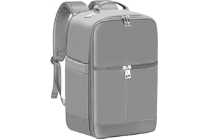 OTAHGK Mochila de Viaje Cabina Avion 40x20x25 para Ryanair Mochila de Viaje, Mochila de Equipaje de Mano Tamaño de Cabina 20L, Mochila para Portátil Bolsa de Viaje Pequeña-Gris