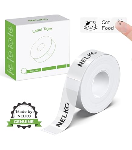 OFFCUP Label Maker Tape, 180 Labels/Roll 12 * 40MM Adapted Label Print