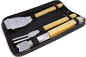 BRISA VW Collection - Volkswagen T1 Combi Utensiles de Barbeque, 3 Pièces, dans Étui