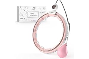 FITMIND Smart Hula Hoop Adult Hula Hoop with Weight Ball, Hoola Hoop for Weight Loss for Beginners, Hula Hoopers, Weight Loss, 16 Quick Removable Segments