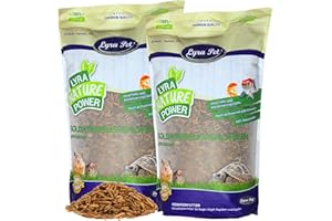 Lyra Pet® 10 kg de Larves de Mouches Soldats séchées | Black Soldier Fly | Hermetia Illucens | comme Les vers de Farine | Riche en Calcium & protéines | pour Oiseaux, Poissons, rongeurs & Reptiles