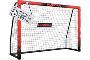 ‎HUDORA HUDORA Fußballtor Pro Tect Advanced – Outdoor Fußballtor mit Netz und wetterfester Ummantelung für Kinder/Erwachsene – Einfacher Aufbau im Garten – Torwand mit Reiß- und Klettverschlüssen