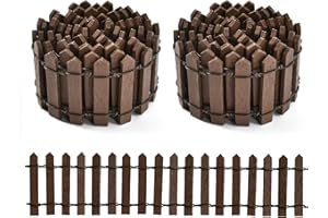 KATELUO Miniatura Decorazione, 2 PCS Accessori da Giardino in Miniatura, Accessori Casa Delle Bambole, per Decorare Mini Giardino per Casa Delle Bambole, Giardino Decorazione il Fai Da Te (Marrone)
