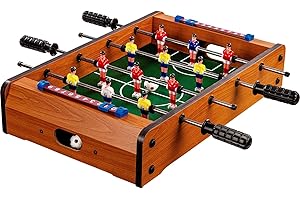 GAMES PLANET Mini-Football de Table Dundee, Dimensions : 51 x 31 x 8 cm, Poids : 2,6 kg, 4 Barres de Jeu, 2 balles incluses