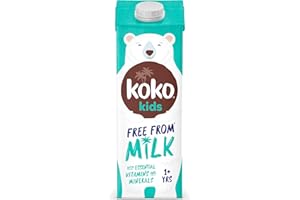 Koko Kids Free From Mlk 12 x 1L | Growing Up Mlk for Kids 1+ Years with Essential Minerals and Vitamins | High in Calcium and Vitamin D2 | Allergen Free | UHT Ambient Long Life