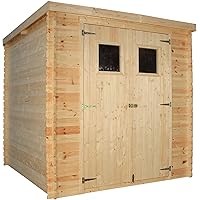 TIMBELA Holzhaus Gartenhaus M309+M309G - Gartenschuppen Holz mit Boden Imprägnierte B204xL204xH202 cm/ 3.53 m2…