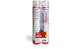 Fischer Schiuma Espansa Bi-Pack PU 1K 750, Poliuretanica, Universale, Manuale, Erogatore incluso
