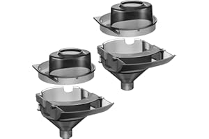 Gulfmew 2 Sets Replacement Funnel Compatible with Baby Brezza Replacement Parts Funnel and Cover Baby Formula Dispenser, Grey