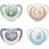 NUK First Choice Day &amp; Night Baby Pacifier | 0-6 Months | Glow in the Dark Orthodontic Pacifiers | Soothes 99% of Babies** |