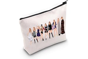 WZMPA Bolsa de cosméticos para Amantes de la música, Regalo para Fans de Cantantes, Regalo con Texto en inglés You Are Braver Stronger Smarter Than You Think, Bolsa de Maquillaje con Cremallera para