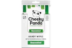 The Cheeky Panda Mini Lingettes Voyage | 12 paquets de 12 Lingettes Humides à base d'eau à 99% (144 Lingettes)