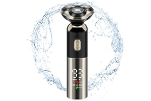 LOVPIS Rasoir Electriques Hommes,Rasoir Homme,4D Flottants Révoltants Tondeuse Barbe Homme,Rasoir Electrique Humides Et Secs Étanches