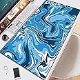 ZXSH Strata Liquid Computer Mouse Pad Gaming Mousepad Abstract Large 900x400 MouseMat Gamer XXL Mouse Pad PC Desk Mat Keyboard Pad. (Color : Liquid5, Size : 80X30cm)