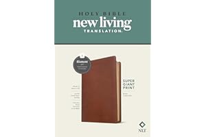 Holy Bible: Nlt Super Giant Print Bible, Filament Enabled Edition Red Letter, Leatherlike, Brown