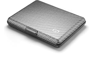 ÖGON -DESIGNS- Portefeuille en Aluminium, Format Carte d'identité, permis de Conduire, Protection RFID Contre la fraude et la démagnétisation, modèle Smart Case BIG Stockholm