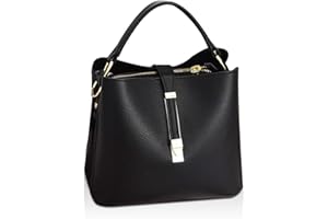NICOLE & DORIS Borse da Donna Tracolla Borsetta Mano Donna Borse Due Spallacci Tote Progettista Crossbody Spalla Borse Elegante Pelle Nero