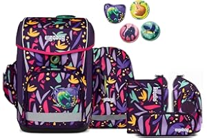 ergobag cubo Light Set ergonomischer Schulanzen, extra leicht, Set 6-teilig, 780 g