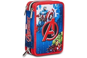Seven AST.3 Zip Avengers Earth's Mightiest Heroes, Bleu, Taglia Unica, école