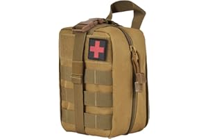 SINAIRSOFT First Aid Bag Tactical Medical Pouch EMT Emergency Survival Kit Molle Rip-Away EMT for Medical Multipurpose Waist Pack Military Utility kit CB