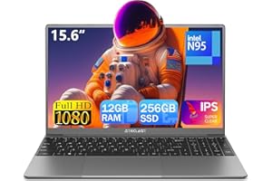TECLAST PC Portatile Notebook 15.6 Pollici FHD, Intel N95(fino a 3.4GHz), 12GB RAM 256GB SSD, Computer Portatile, Sistema Preinstallato, 2.4G/5G WiFi, BT5.0, Tipo C, Per Ufficio Studio Laptop 2024