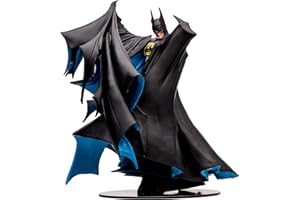 Lansay - MCFARLANE TOYS - Statue Batman by Todd - Figurine de Collection DC Comics - Édition Limitée Détaillée - Accessoires Inclus - Pour Fans et Collectionneurs dès 12 Ans - 18 cm