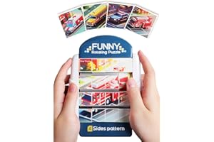 FULLWARE Drehbares 3D Puzzle 16 Teile 3 4 5 6 Jahre, Flugzeug Autofahrt Beschäftigung Kinder, Kleine Geschenke für Jungen Mädchen Schüler, Konzentration Geschicklichkeits Knobelespiele 8 10(Spezialfahrzeuge)