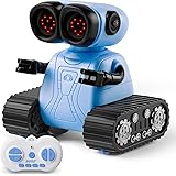 SGILE Robot Telecomandato con Emozioni, Robot Interattivo con moti tipi di Espressioni Facciali Occhi a Led e Musica Robot Gi