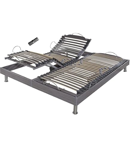 EVERGREENWEB Kit 4 Lattes De Lit Renforcées 139cm - Hêtre Multicouche Écologique Pour Sommiers Doubles