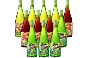 OBSTLAND-KELLEREI ALLACHER ALLACHER Fruchtwein Spritzer Mix - Fruchtweinschorle Set trinkfertig 7% vol. – Fruchtbowle - Fruchtspritzer - kohlensäurehaltiges alkoholisches Erfrischungsgetränk (12 x 1L)