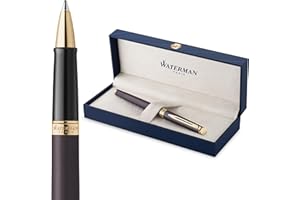 Waterman Hémisphère Rollerball Pen | Lava Black (The Understated Edit Collection) | Fine Point with Black Ink | Gift Box