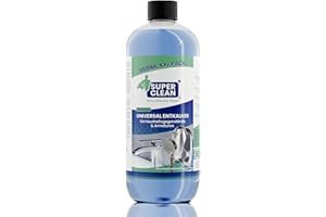 SUPERCLEAN SUPER CLEAN Uniwersalny Odkamieniacz płynny | Silny i skoncentrowany | 1 L | Do armatury, czajnika, ekspresu do kawy, prysznica i słuchawki prysznicowej | Biodegradowalny