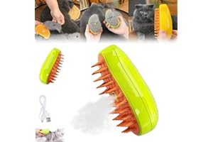 HOIDOKLY Steamy Cat Brush, Spazzola per gatti 3 in 1, Spazzola a Vapore per Massaggi, Spazzola a Vapore Autopulente per Gatti, Spazzola Multifunzionale per La toelettatura dei Gatti (Green)