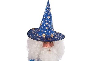 CARNIVAL TOYS S.R.L. Cappello Mago Blue Stelline Oro CM 35