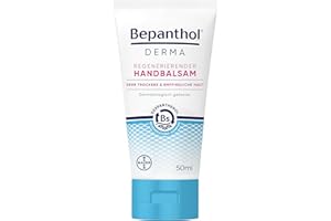 ‎BEPANTHOL Bepanthol DERMA Regenerierender Handbalsam für die tägliche Pflege, beruhigt sofort juckende, trockene Hände, zieht schnell ein und spendet bis zu 48h Feuchtigkeit. Mit B5-Regenerations-Komplex, 50ml
