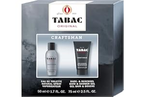 ‎TABAC ORIGINAL Tabac® Original Craftsman I Geschenkset I Eau de Toilette 50ml Natural Spray und Duschgel 75ml