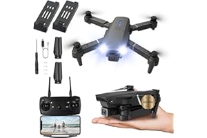ASTUR GROUP Dron con Camara 720p y 3 Modos de Potencia. Dron para Principiantes con 2 Baterías y 20 Minutos de Vuelo. Drone con Fácil Manejo desde App Gratis. Dron para Niños y Adultos Fácil de Volar con Giros 3D