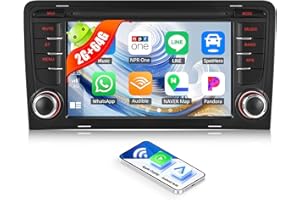 SIXWIN Upgrade 2G+64G Android Car Radio for Audi A3 8P (2003-2012) A3 8P1 3-door Hatchback (2003-2012) S3 8P (2006-2012) RS3 Sportback (2011-2012) 7 inch Touch Screen with FM Radio Mirror Link