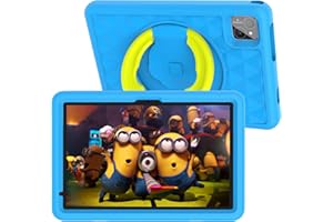 VASOUN Kids Tablet 10 inch, All-New Android 14 Tablet for Kids, Toddler Tablets with 128GB, Parental Control, GMS Certified WiFi Dual Camera with Eye Protection, Blue