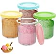 Lot De 4 Pots Pour Ninja Creami NC500/501 - 24 Oz Avec Couvercles - Accessoire Machine à Glace