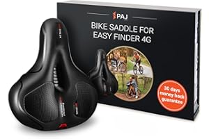 PAJ GPS Bike saddle without mount - Cloud Comfort technology - suitable with the EASY FINDER 4G (not included) as a GPS tracker for bicycles, e-bikes, MTBs with UK & Worldwide Real Time Tracking
