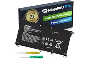 NinjaBatt Pro HT03XL L11119-855 Batteria per HP Pavilion 15 - Adatta a 14-CE/14-CF/15-DB/15-CS/15-DA/15-DW/17-by/17-CA - Batteria di ricambio per laptop HP 15 - Potenza a lunga durata