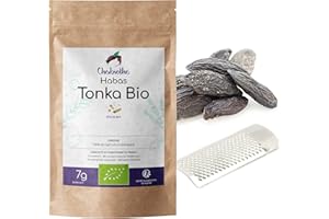 CHABIOTHÉ 5 Habas de tonka BIO con un rallador