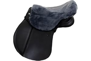 ‎ENGEL REITSPORT Engel Reitsport | Sattelsitzbezug Sattelauflage echtes Merino Lammfell SABEZ1 für englische Reitsattel
