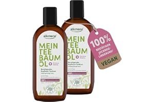 alkmene tea tree-olja hårbotten tonic klåda lindring 100% | bekräftad 2x 250 ml - lugnande hårvatten vid torr & kliande hårbotten - naturligt rent tea tree-olja