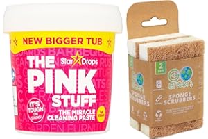 EZ BUYS UK The Pink Stuff Paste Oven Cleaner with Non Scratch Sponge - Pink Stuff Scrubber Kit Household Kitchen & Bathroom Cleaner – The Pink Stuff Cleaning Products All Purpose Cleaner 850g