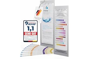 SMARDY 10x Strisce Test 13in1 per l'Acquario, Controllo Facile e Veloce della qualità dell'Acqua