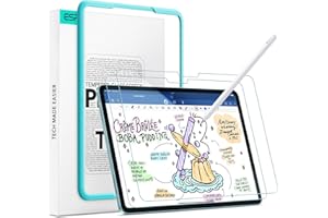 ESR 2 Stück Paper-Feel Schutzfolie für iPad Air 11 Zoll M3/M2 (7./6. Gen, 2025/2024), Schreiben und Zeichnen wie auf Papier, 9H Panzer Schutz Glas, Matt Schreibfolie mit Ausrichtrahmen, Blendschutz