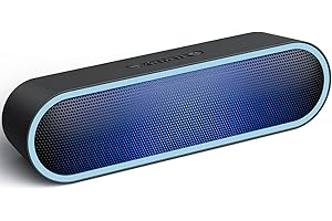 ELEHOT-Store Cassa Bluetooth Speaker Stereo Senza Fili Altoparlante Hi-Fi Bassi Potenti Luce LED Multicolor Chiamata Vivavoce Microfono Incorporato AUX